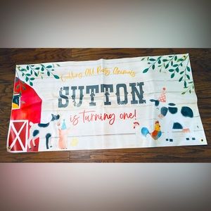 Sutton 1st Farm Birthday Banner